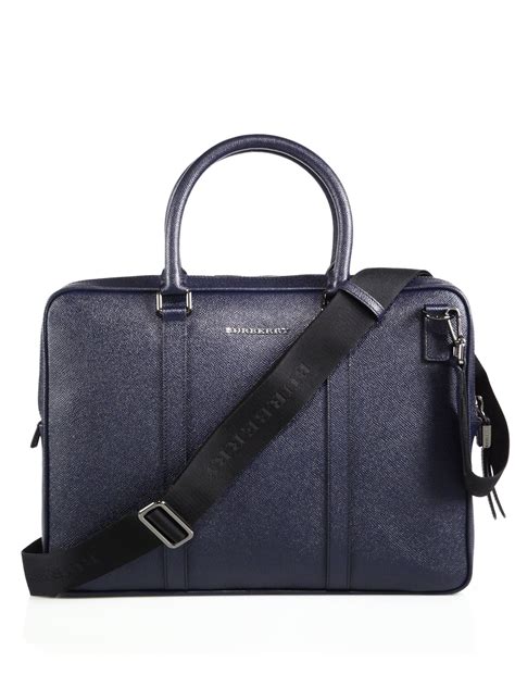 burberry leather briefcase|burberry briefcase men.